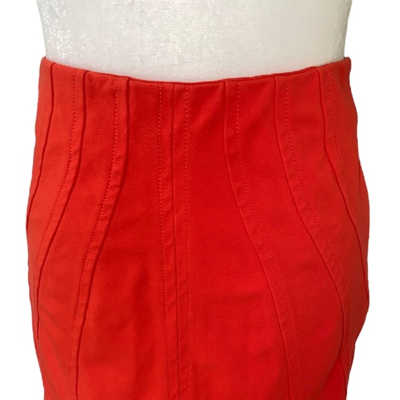 Diane Von Furstenberg Cameroon Blood Orange Mini Skirt - 8 - Picture 4 of 14